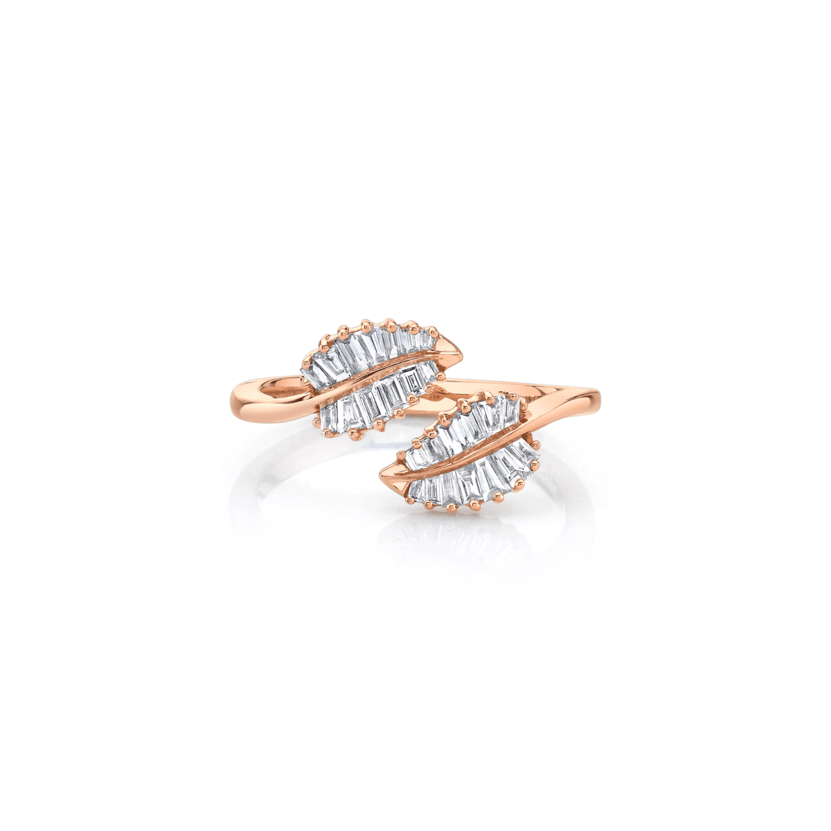 Anita Ko Small Palm Leaf Diamond Ring - AKRSPL - RG