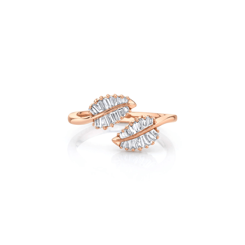 Anita Ko Small Palm Leaf Diamond Ring-Anita Ko Small Palm Leaf Diamond Ring - AKRSPL - RG