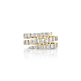 Anita Ko Three Row Baguette Diamond Pinky Coil Ring-Anita Ko Three Row Baguette Diamond Pinky Coil Ring - AKBGCO100-YG