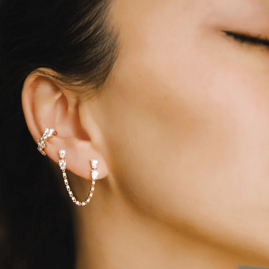 Anita Ko Vivi Diamond Ear Cuff - AKVIVIED - YG