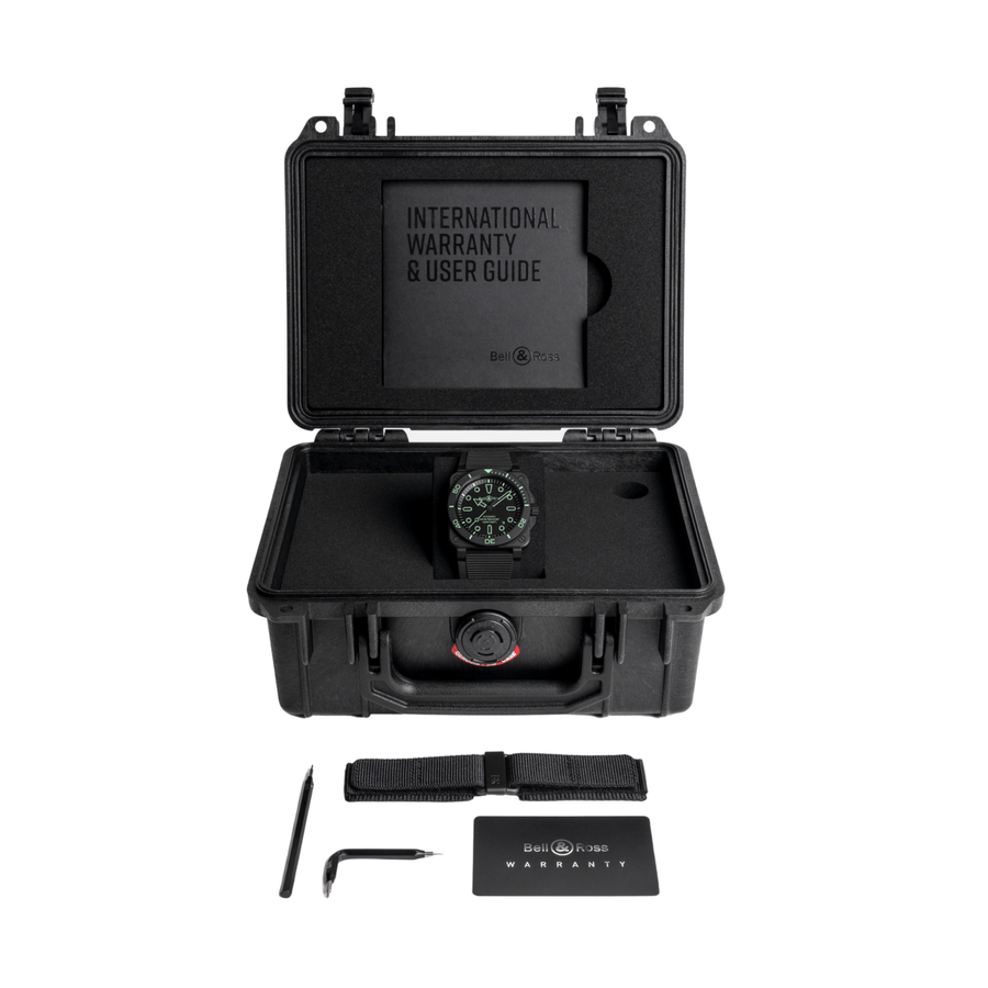 Bell & Ross BR 03 - 92 Diver Lum Outline 42mm - BR03A-D-OL-CE/SRB