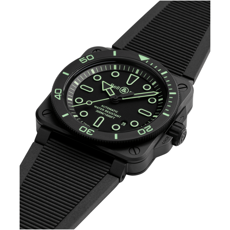 Bell & Ross BR 03-92 Diver Lum Outline 42mm-Bell & Ross BR 03 - 92 Diver Lum Outline 42mm - BR03A - D - OL - CE/SRB