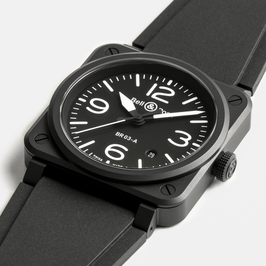 Bell & Ross BR-03 Black Matte BR03A-BL-CE/SRB