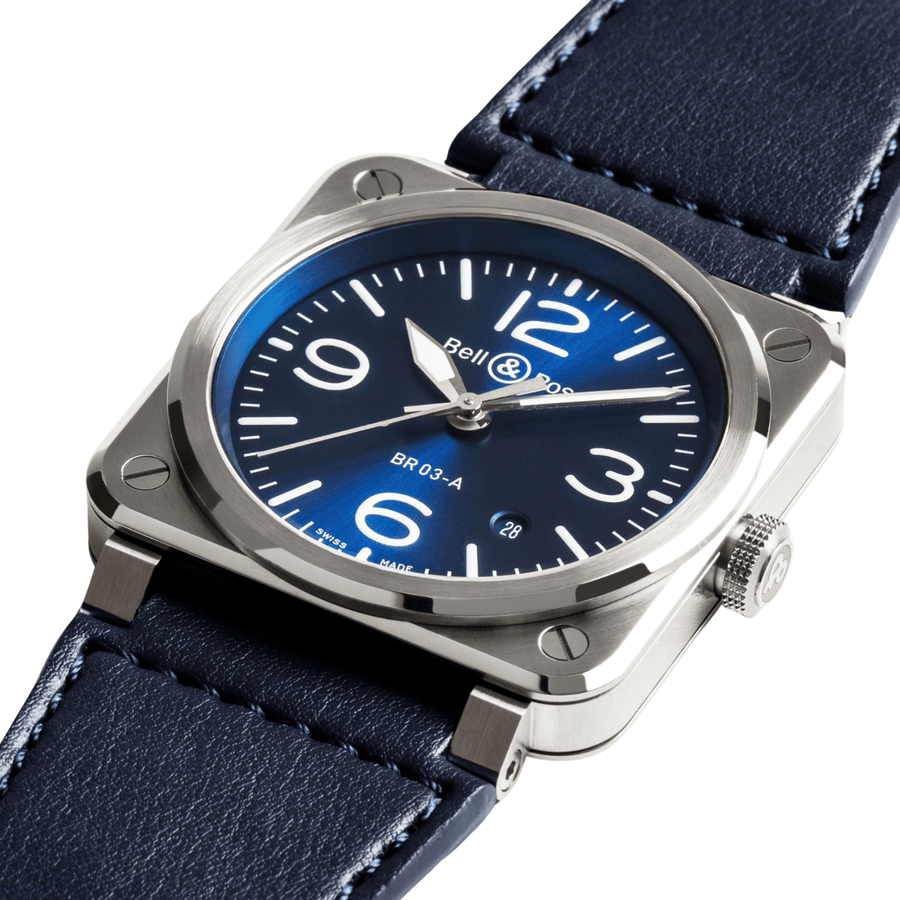 Bell & Ross BR - 03 Blue Steel 41mm - BR03A - BLU - ST/SCA