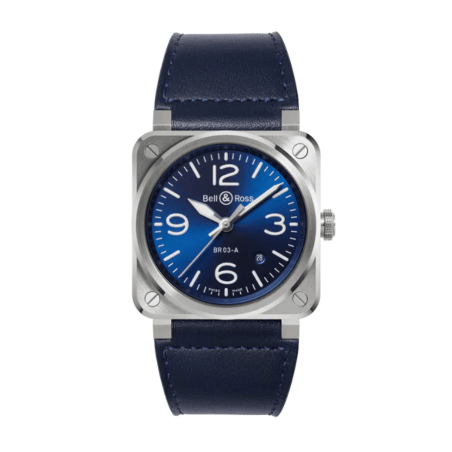 Bell & Ross BR - 03 Blue Steel 41mm - BR03A - BLU - ST/SCA
