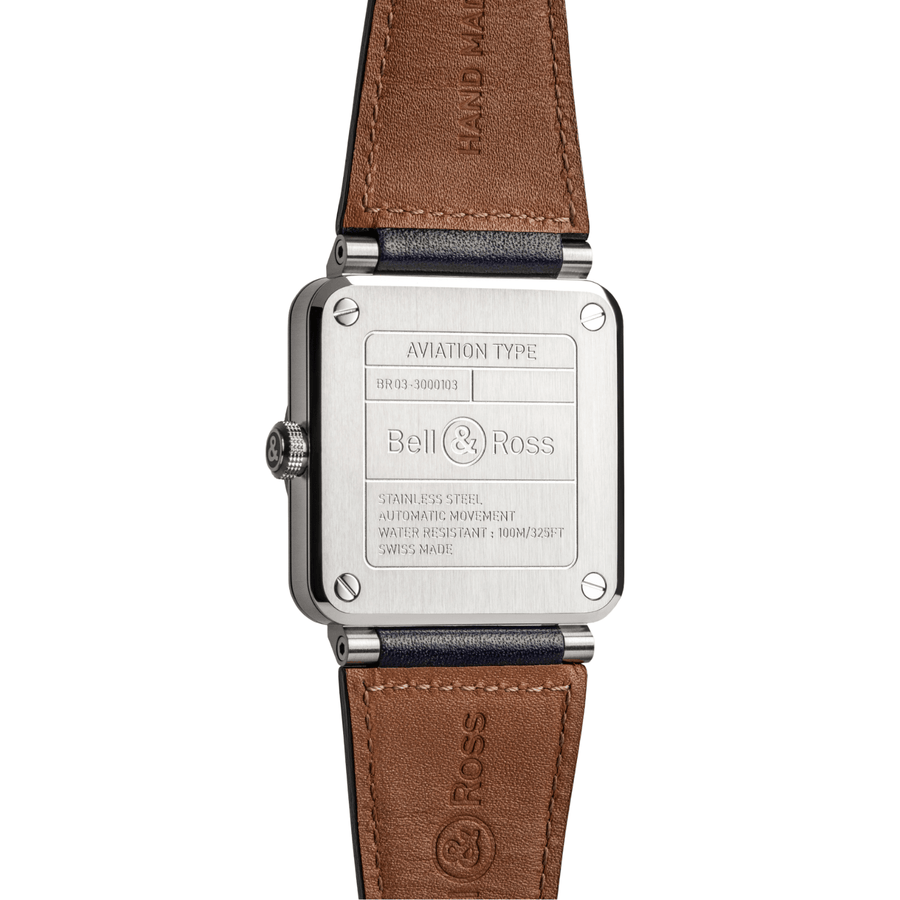 Bell & Ross BR - 03 Blue Steel 41mm - BR03A - BLU - ST/SCA