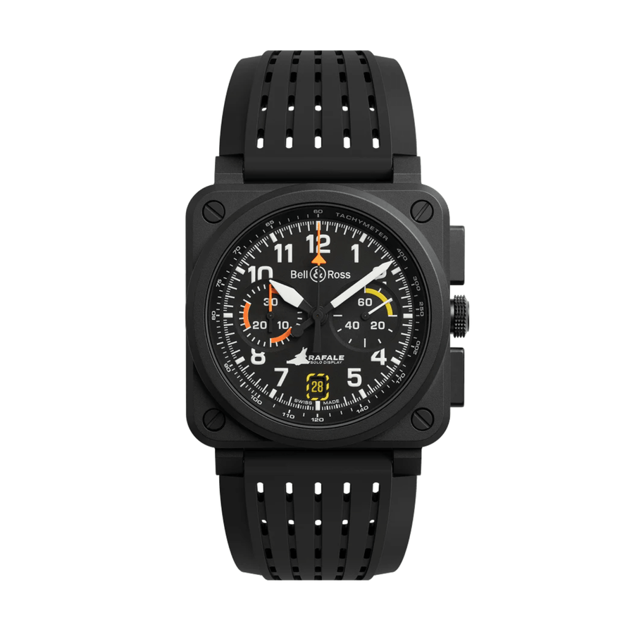 Bell & Ross BR-03 Chrono Display Rafale Solo Display 42mm BR0394-RSD-CE/SRB