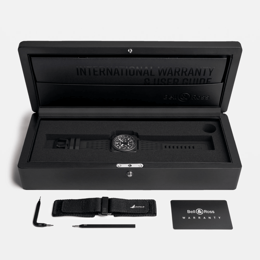 Bell & Ross BR-03 Chrono Display Rafale Solo Display 42mm BR0394-RSD-CE/SRB