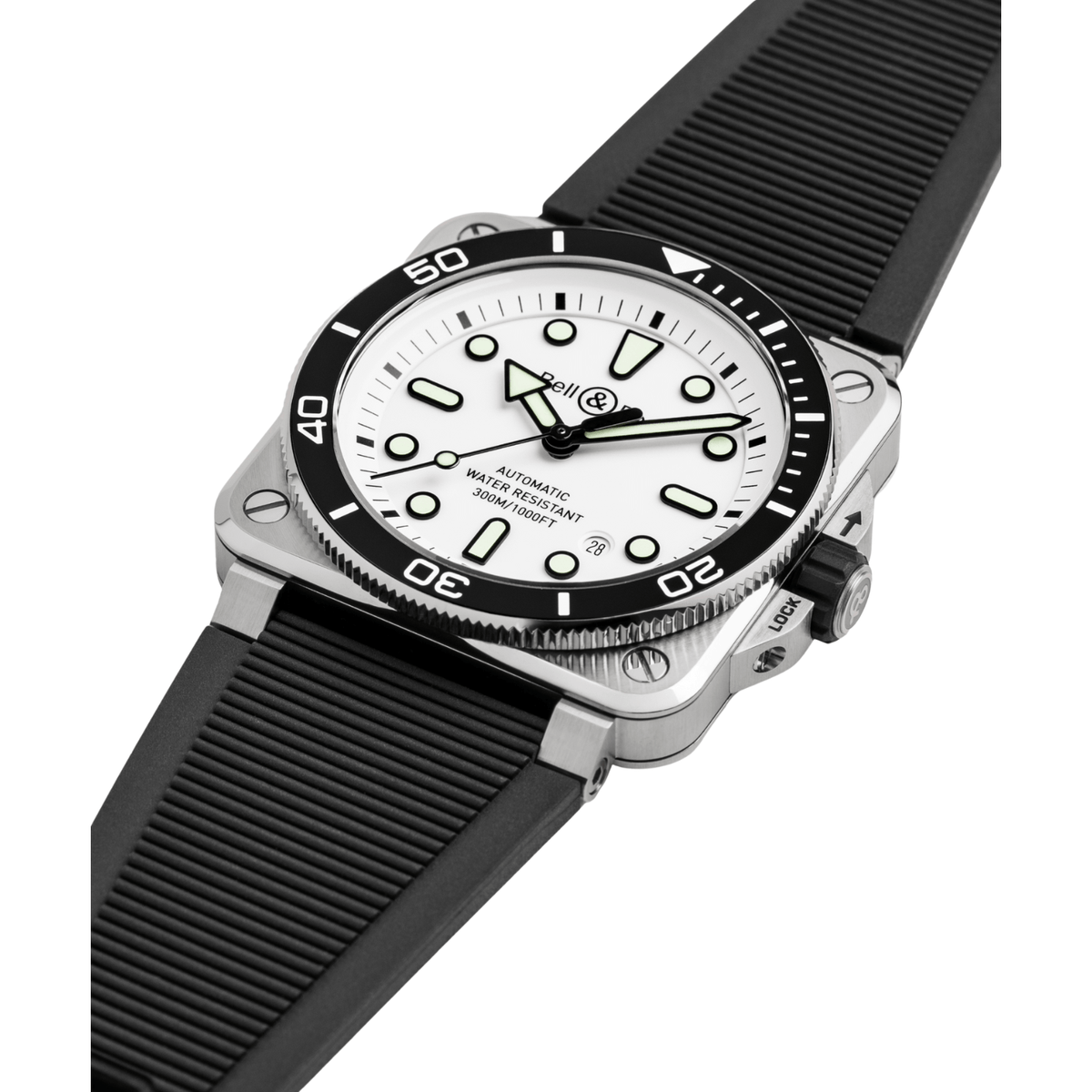 Bell & Ross BR - 03 Diver White Steel 42mm - BR03A - D - WH - ST/SRB