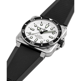 Bell & Ross BR-03 Diver White Steel 42mm-Bell & Ross BR - 03 Diver White Steel 42mm - BR03A - D - WH - ST/SRB