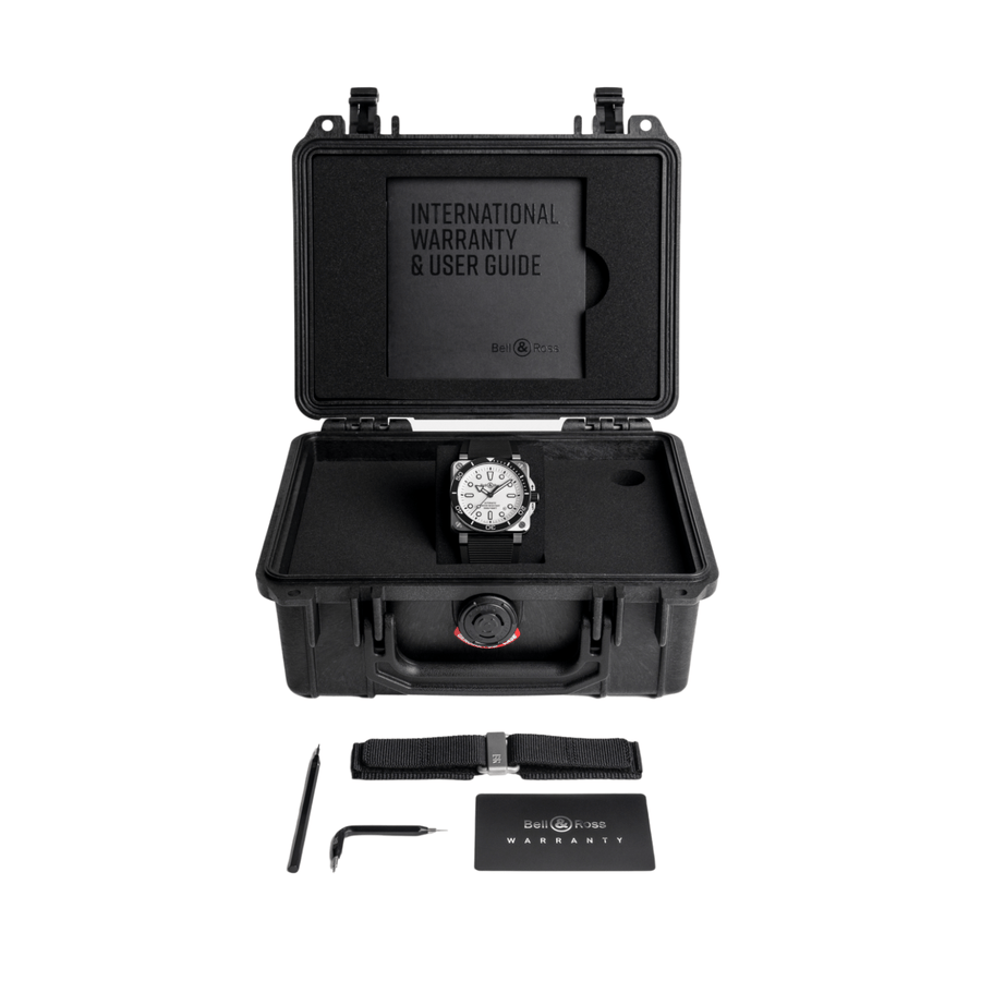 Bell & Ross BR - 03 Diver White Steel 42mm - BR03A - D - WH - ST/SRB