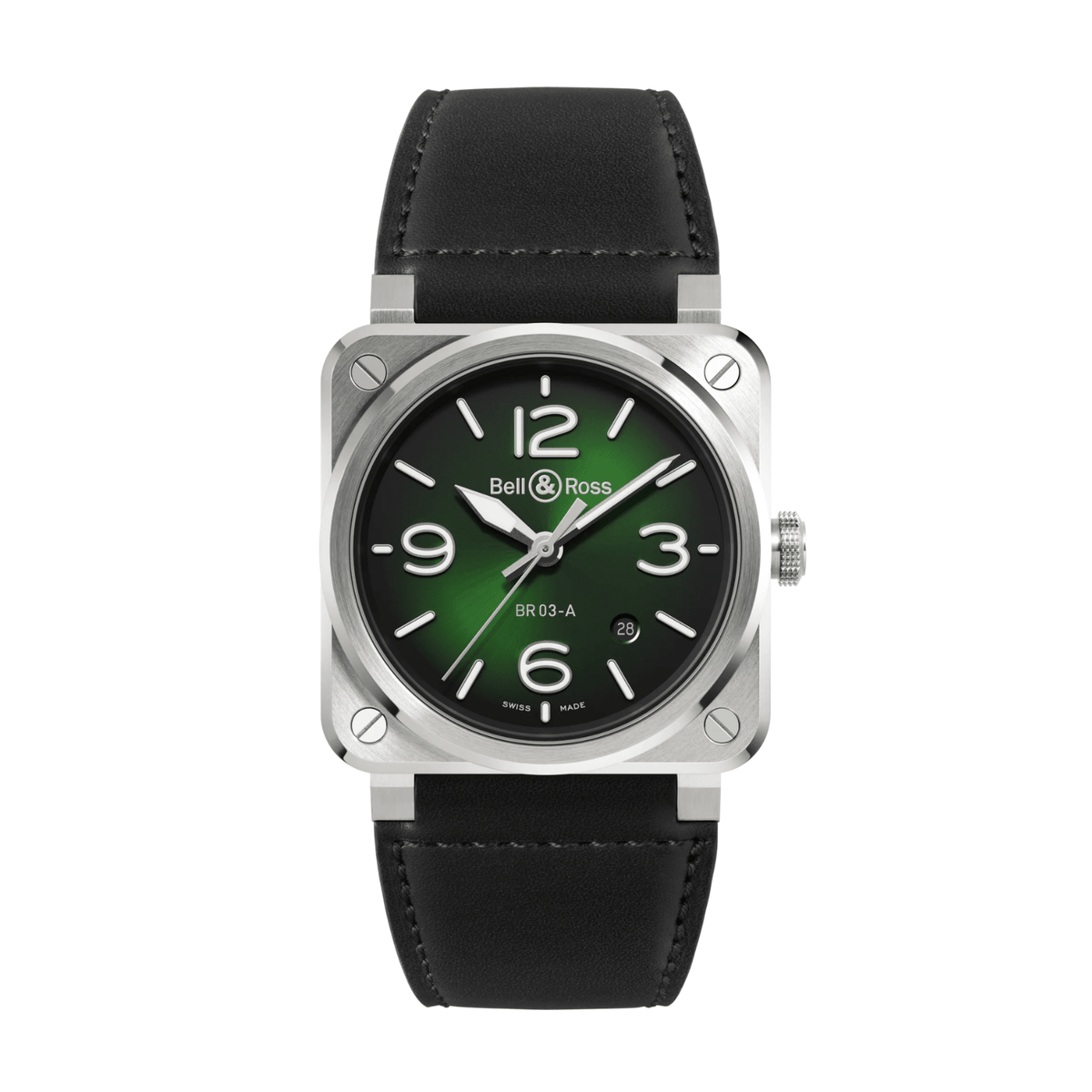 Bell & Ross BR-03 Green Steel 41mm BR03A-GN-ST/SCA