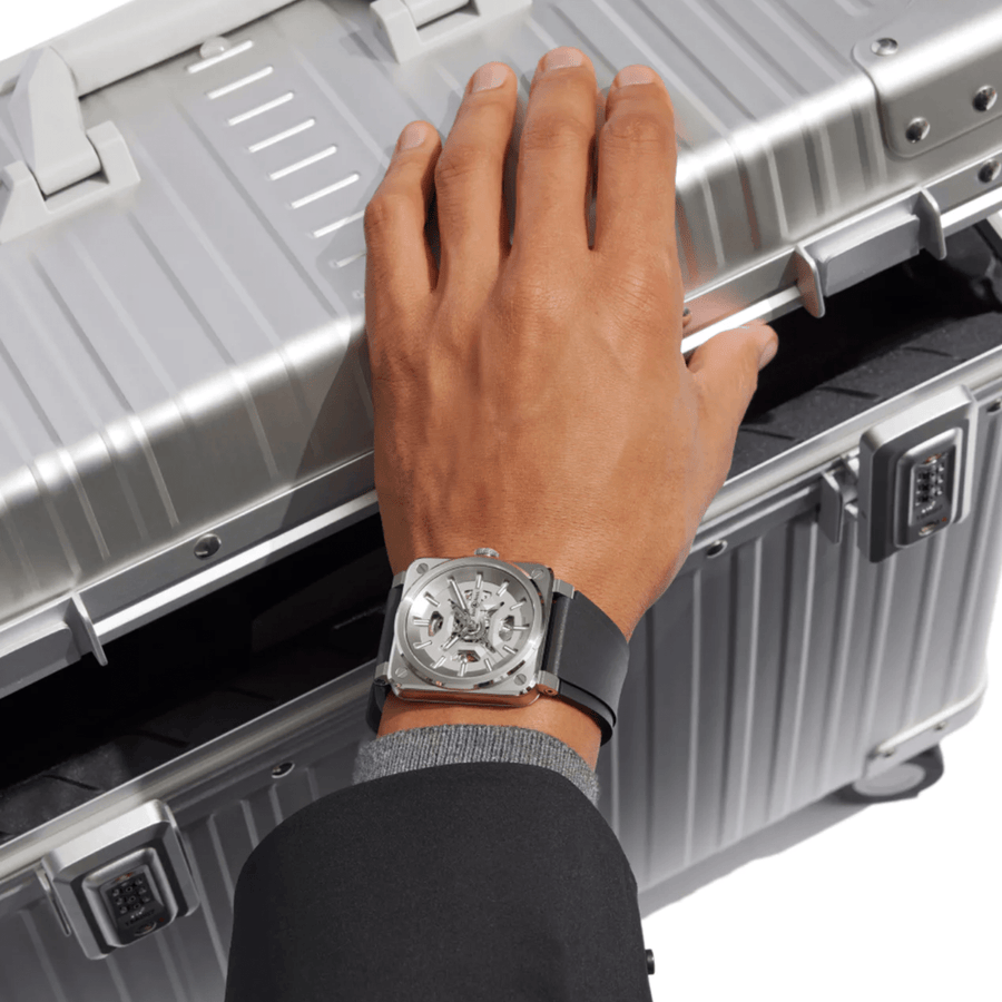 Bell & Ross BR - 03 Skeleton Grey Steel 41mm - BR03A - GR - SKST/SRB