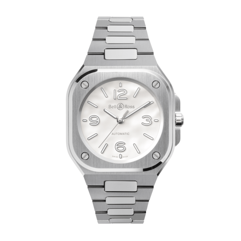 Bell & Ross BR-05 36mm Mother Of Pearl Steel-Bell & Ross BR - 05 36mm Mother Of Pearl Steel - BR05A - S - MP - ST/SST
