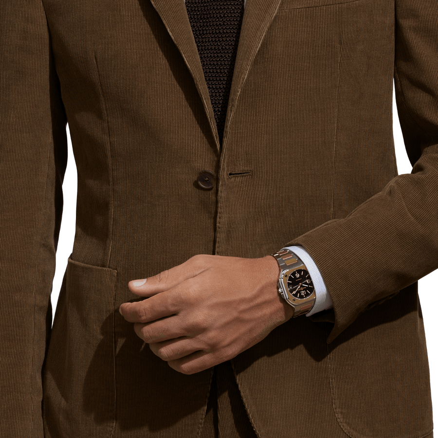 Bell & Ross BR - 05 Black Steel & Gold 40mm - BR05A-BL-STPG/SRB