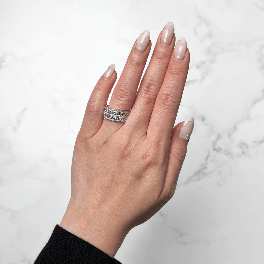 Bez Ambar Blaze 2 Row Diamond Ring - DRBEZ01027