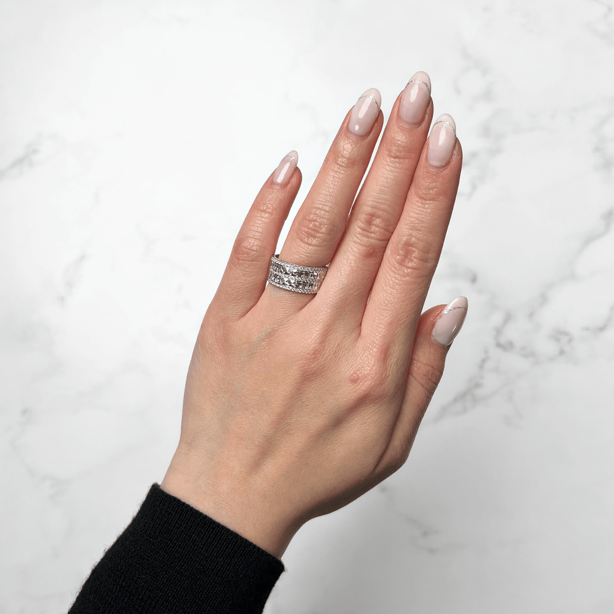 Bez Ambar Blaze 2 Row Diamond Ring - DRBEZ01036