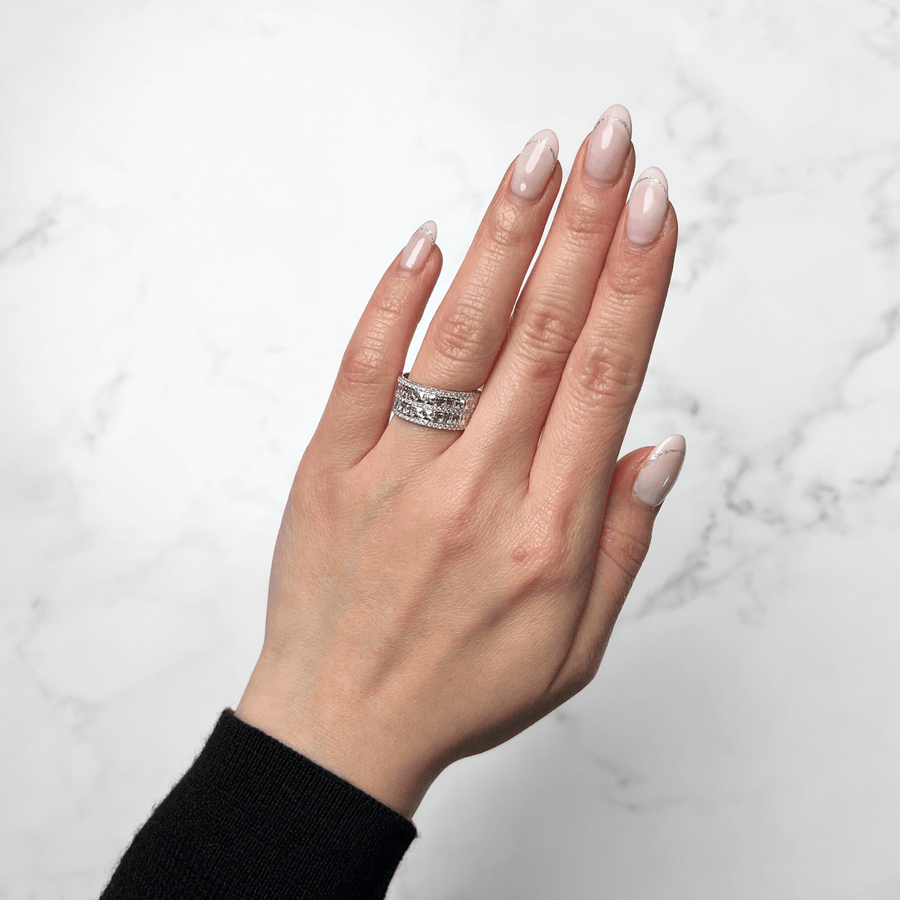 Bez Ambar Blaze 2 Row Diamond Ring - DRBEZ01036