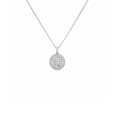 Bez Ambar Round Diamond Necklace-Round diamond necklace