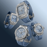 Hublot Big Bang One Click Steel Coal Blue Diamonds 33mm-Big Bang One Click Steel Coal Blue Diamonds - 485.SX.717B.RX.1204