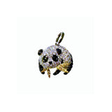 Black and White Diamond Panda Pendant-Black and White Diamond Panda Pendant - DPTIJ02133