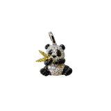 Black and White Diamond Panda Pendant-Black and White Diamond Panda Pendant - DPTIJ02160