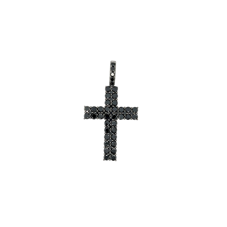 Black Diamond Cross Pendant (Chain is not included) - DPTIJ01866