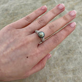 Black South Sea Pearl Diamond Ring-Black South Sea Pearl Diamond Ring - PRFMS00037
