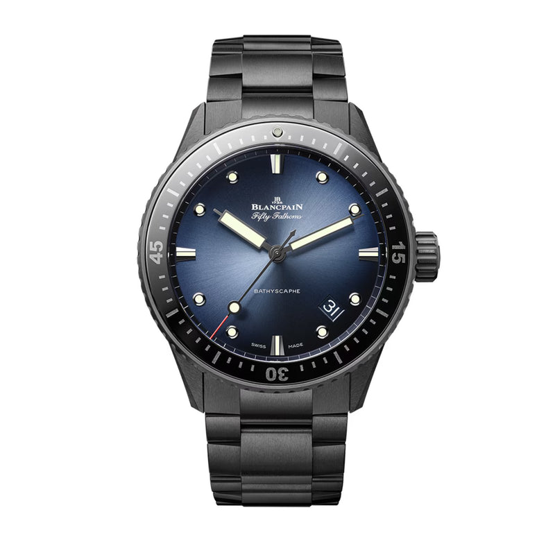 Blancpain Fifty Fathoms Bathyscaphe 43mm-Blancpain Fifty Fathoms Bathycaphe - 5000A - 0140 - 01S