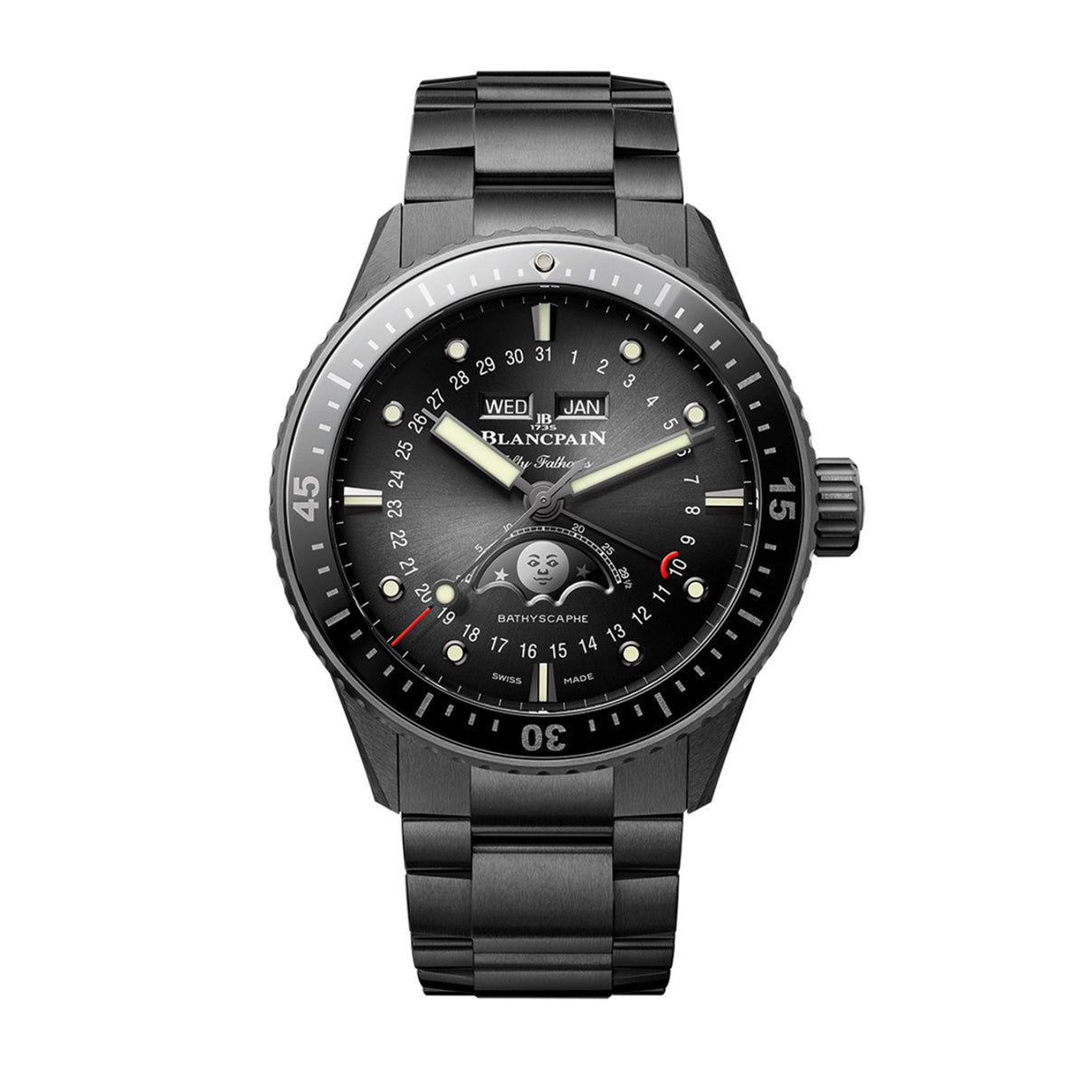 Blancpain Fifty Fathoms Bathyscaphe Quantième Complet Phases de Lune - 5054 0130 01S