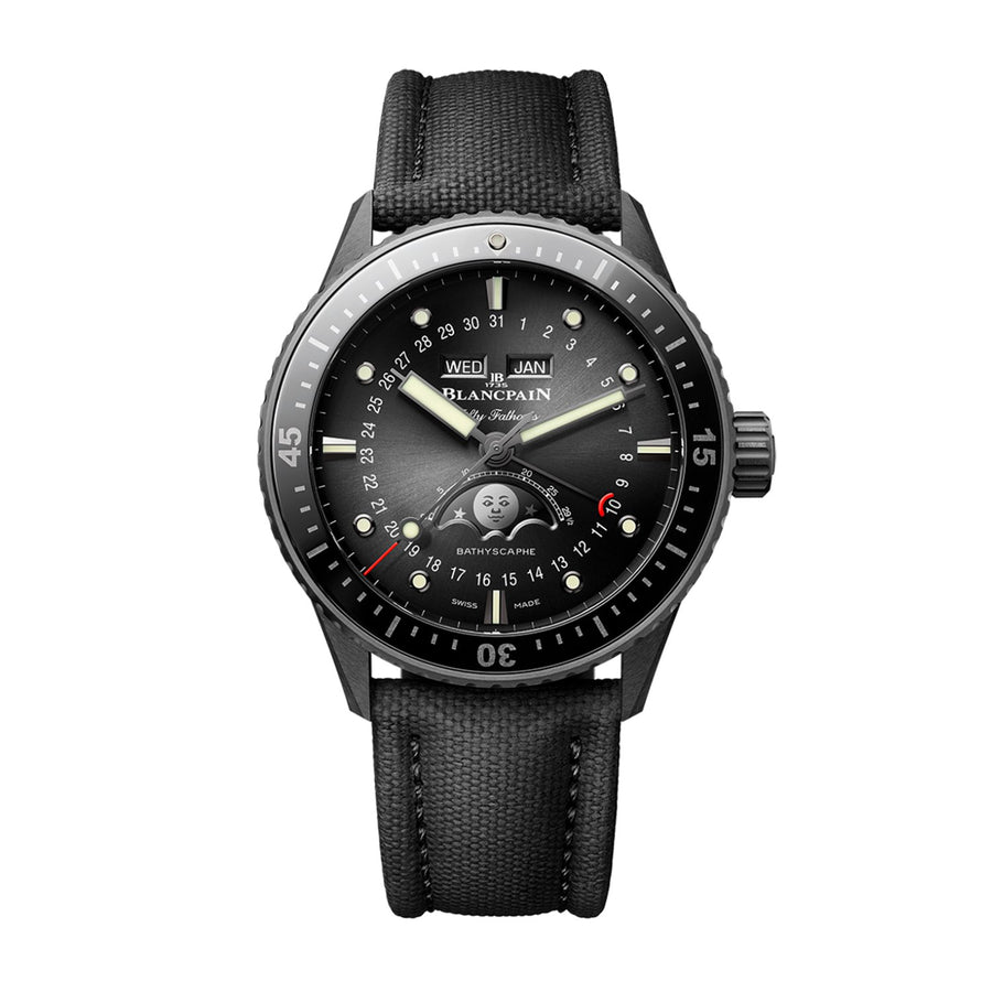 Blancpain Fifty Fathoms Bathyscaphe Quantième Complet Phases de Lune - 5054 - 0130 - B52A