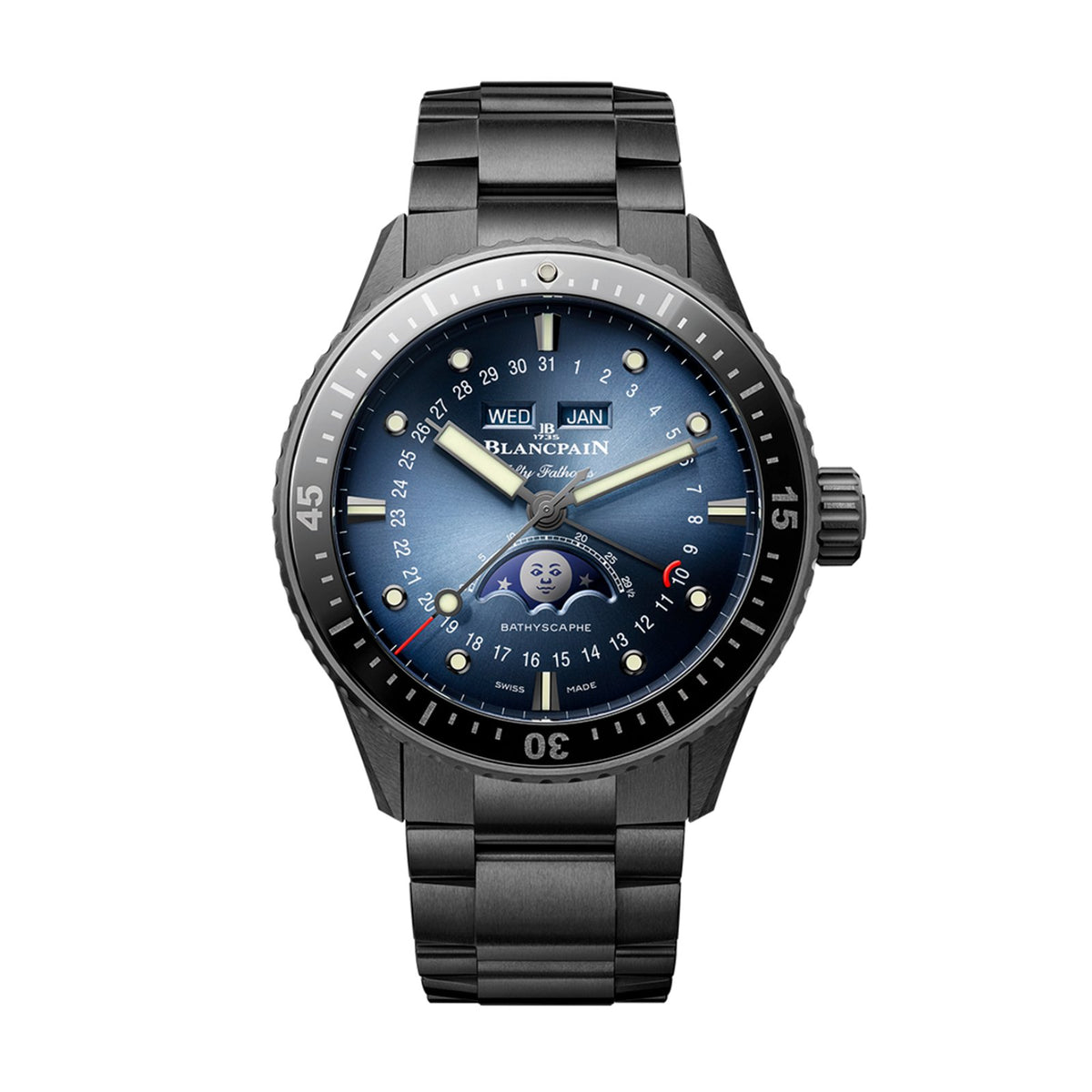 Blancpain Fifty Fathoms Bathyscaphe Quantième Complet Phases de Lune - 5054 0140 01S