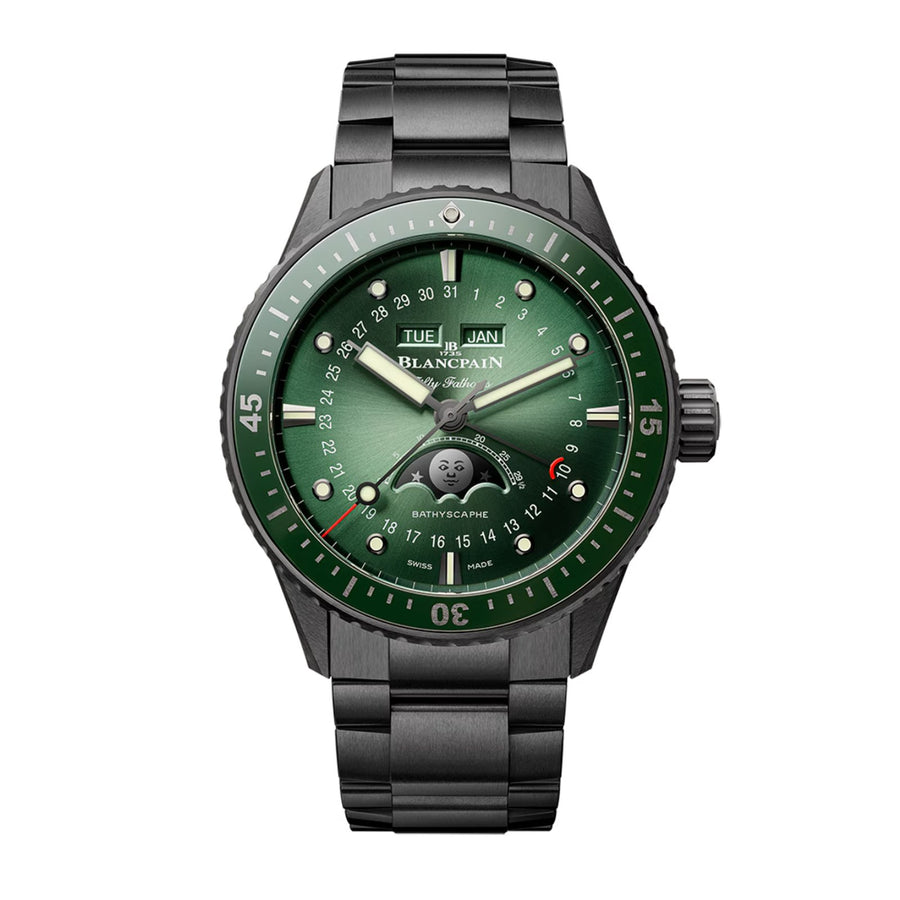 Blancpain Fifty Fathoms Bathyscaphe Quantième Complet Phases de Lune - 5054 - 0153 - 01S