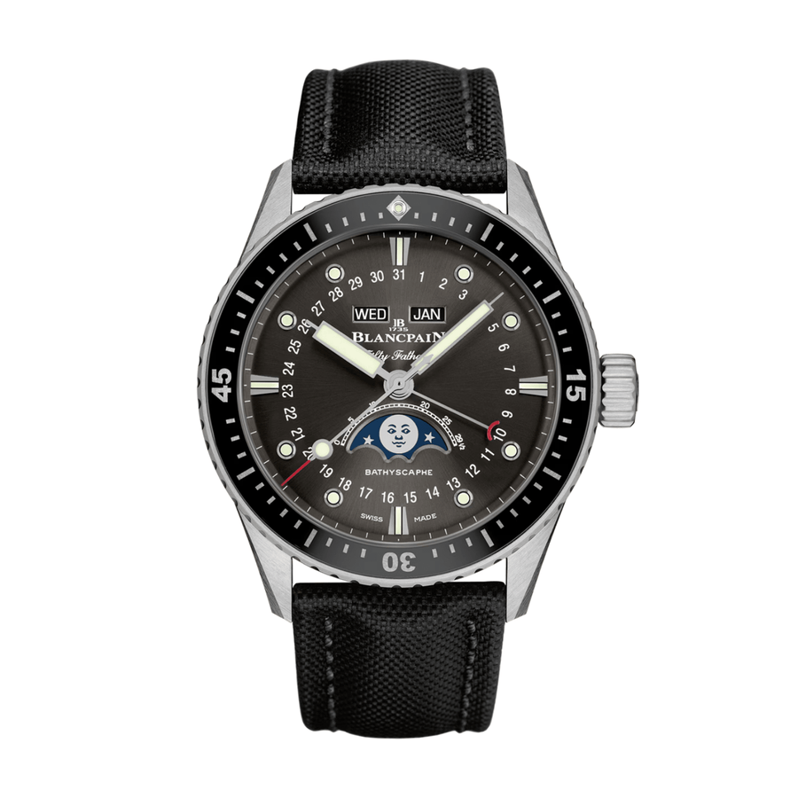 Blancpain Fifty Fathoms Bathyscaphe Quantième Complet Phases de Lune 43mm - 5054-1110-B52A