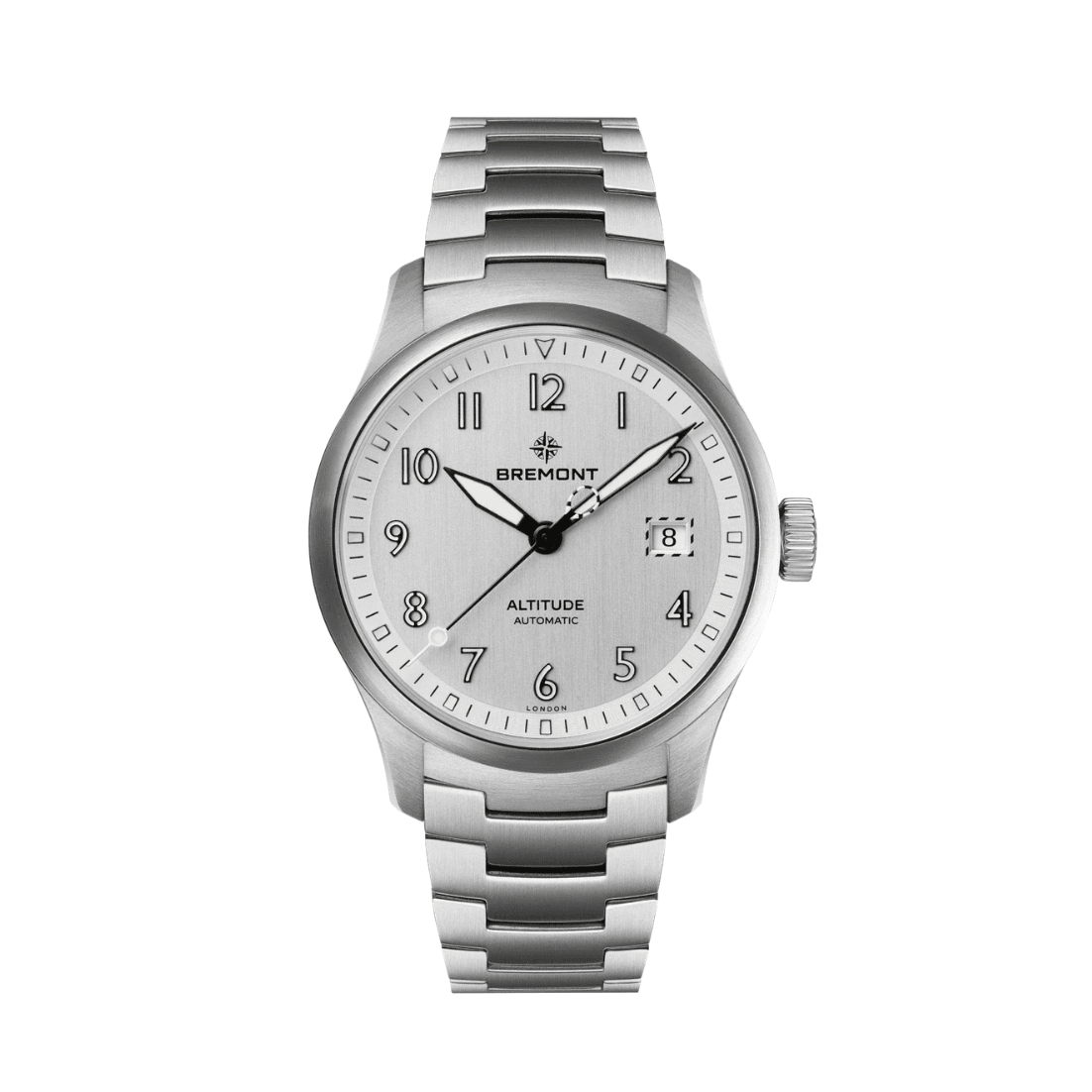 Bremont Altitude 39 Date Steel Silver Bracelet - ALT39-DT-SS-SI-B