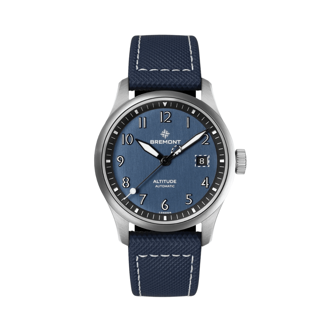 Bremont Altitude 39mm Date Steel Blue Leather - ALT39-DT-SS-BL-L-S