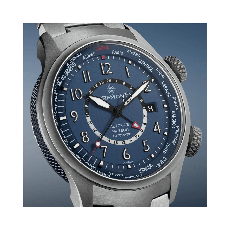 Bremont Altitude MB Meteor Time Zones Blue - ALT42-MT-Z-TI-BLBL-B