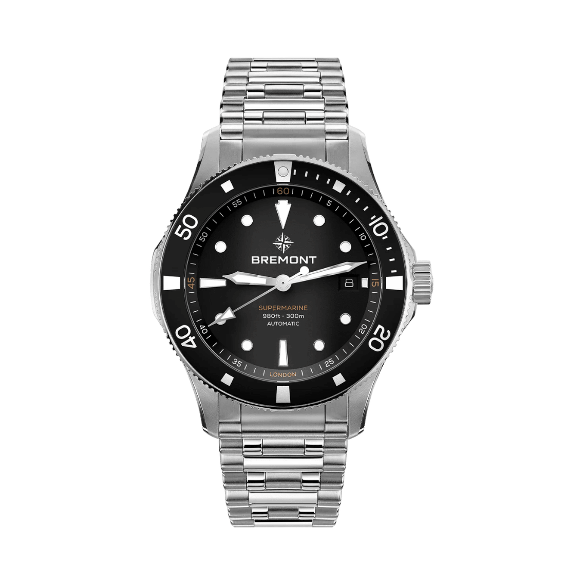 Bremont Supermarine 300m Date Black - SM40-DT-SS-BK-B