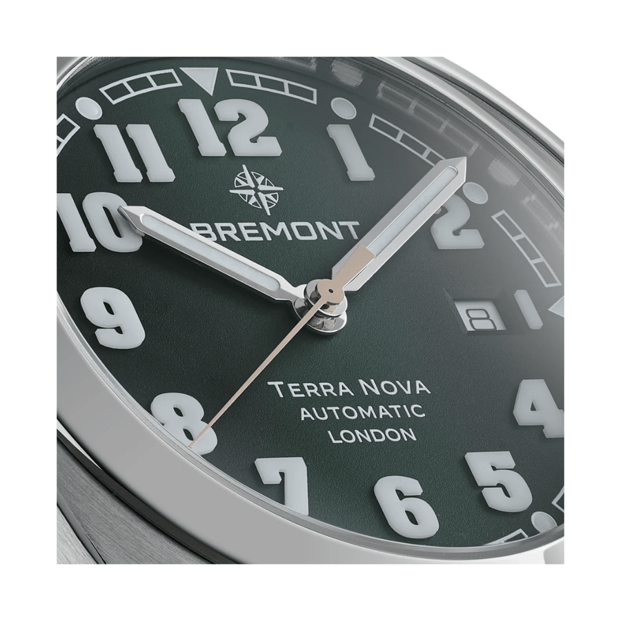 Bremont Terra Nova 40.5 Date Steel Green - TN40-DT-SS-GN-B