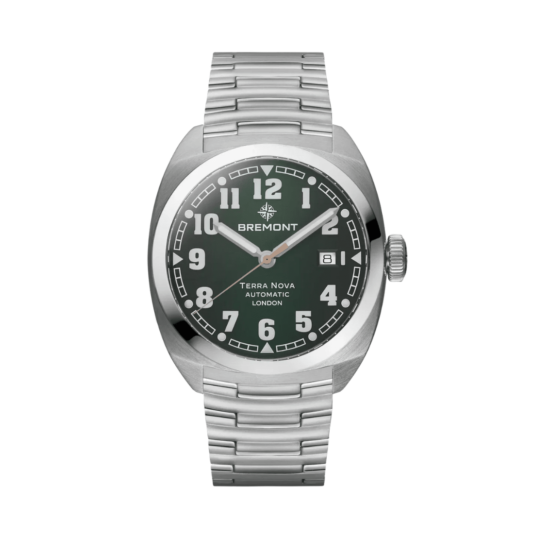 Bremont Terra Nova 40.5 Date Steel Green - TN40-DT-SS-GN-B