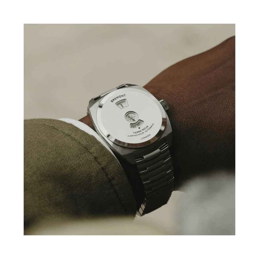 Bremont Terra Nova Jumping Hour Steel - TN38-JH-SS-CC-B