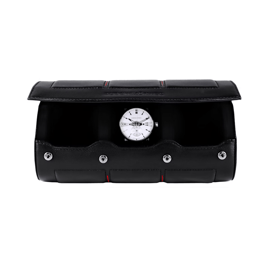 Buben & Zōrweg Nitro Watch Case 3 Black with Red Stitching - 120041003