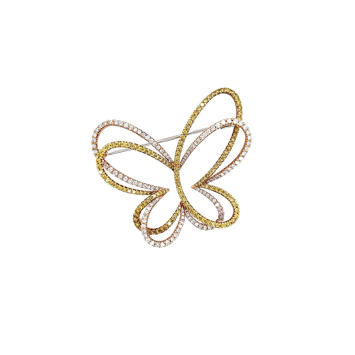 Butterfly Diamond Brooch - DIABL00046