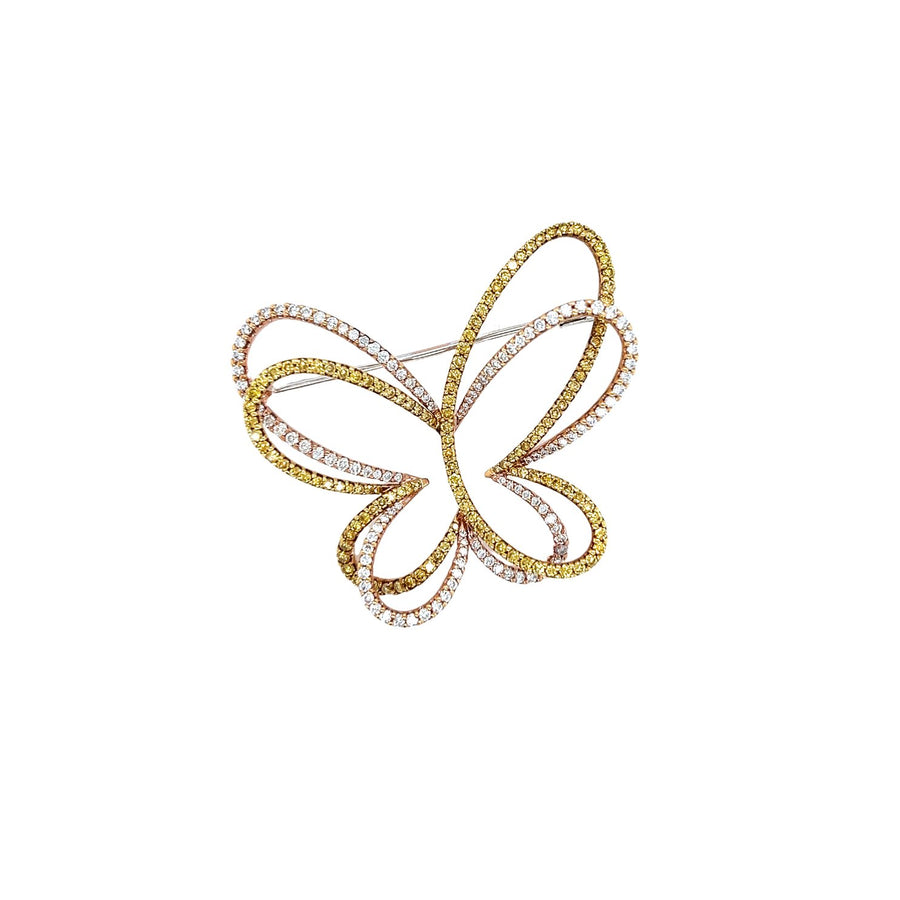 Butterfly Diamond Brooch - DIABL00046