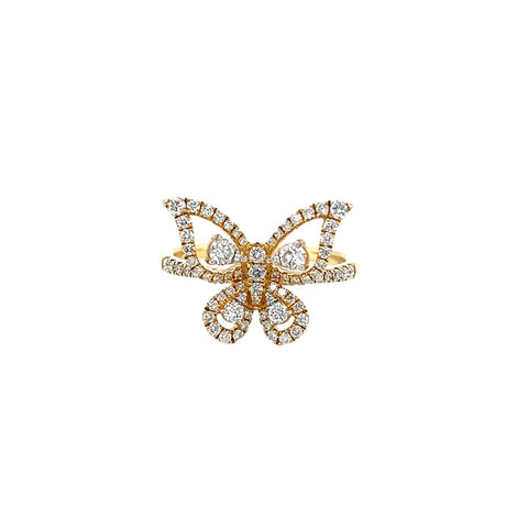 Butterfly Diamond Ring-Butterfly Diamond Ring - DRRDI00323