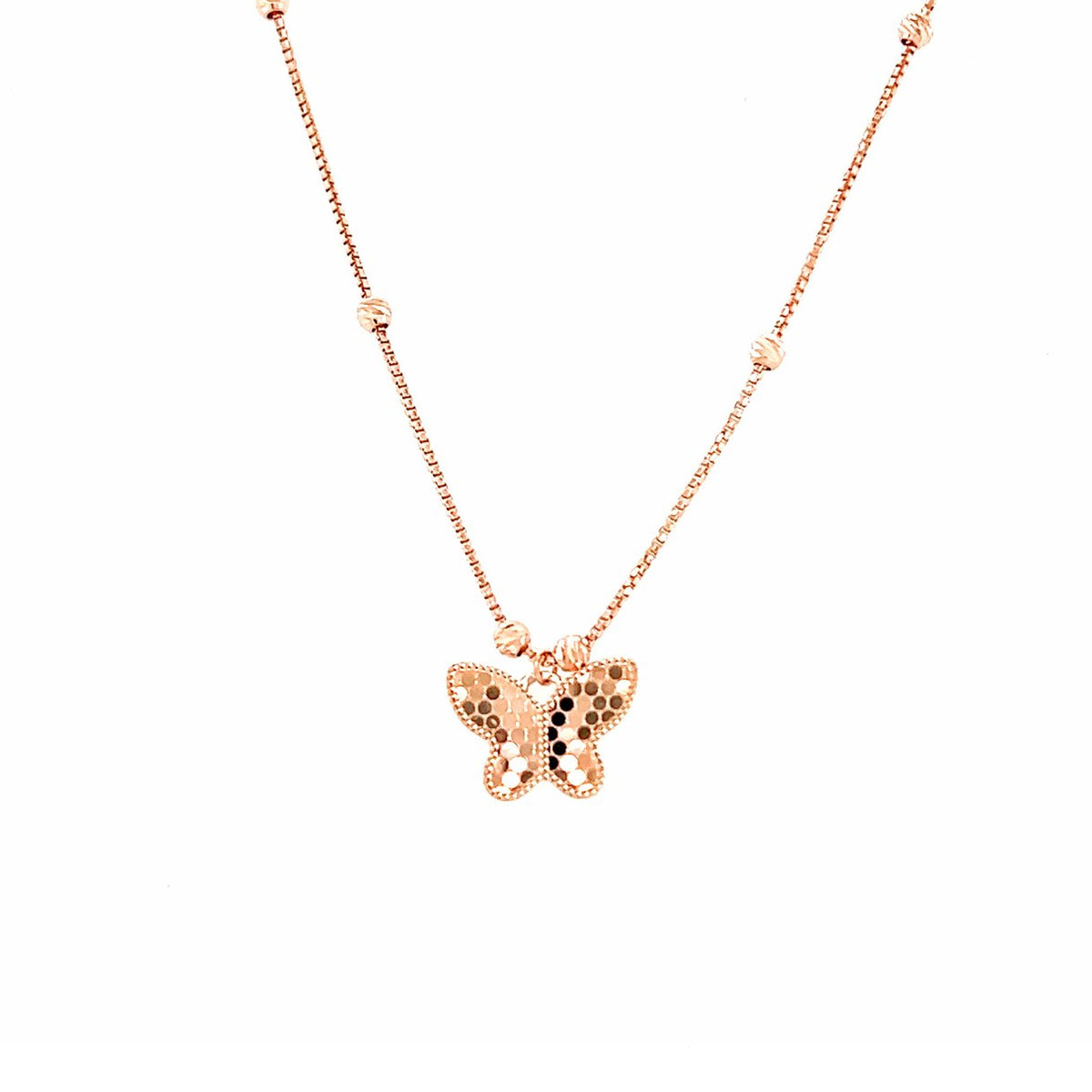 Butterfly Pendant and Chain - 8NKEY05782