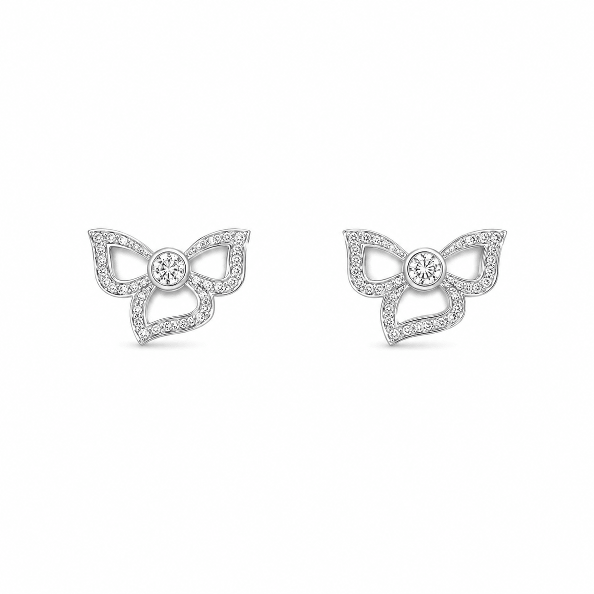 Carelle Diamond Flower Earrings - BD836W8D