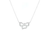 Carelle Diamond Flower Pendant and Chain-Carelle diamond flower pendant and chain