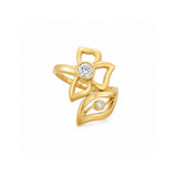 Carelle Diamond Flower Ring-Carelle Diamond Flower Ring