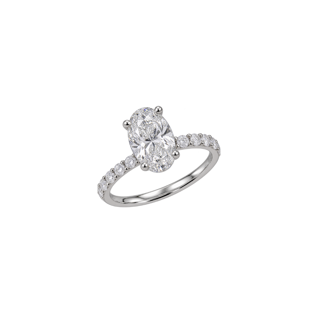 JB Star Oval shaped Engagement Ring